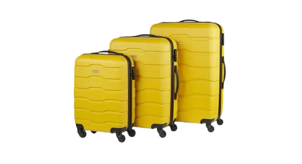 Vonhaus 2500216 3pc Bumblebee Yellow Luggage Set Instruction Manual