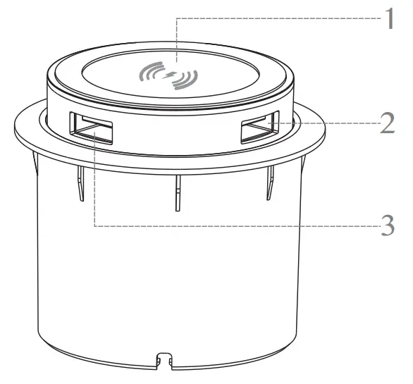 infobit iMeeting W60 Embedded Multi-Function Wireless Charger fig 1