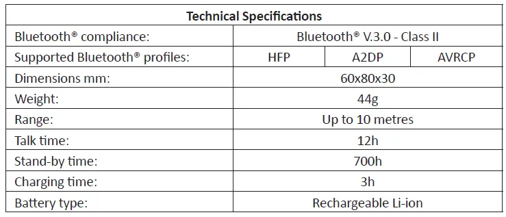 Technical Specifications