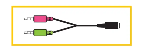 NITHO SND NTXX K NX120S Stereo Headset with Foldable Microphone - PC splitter cable