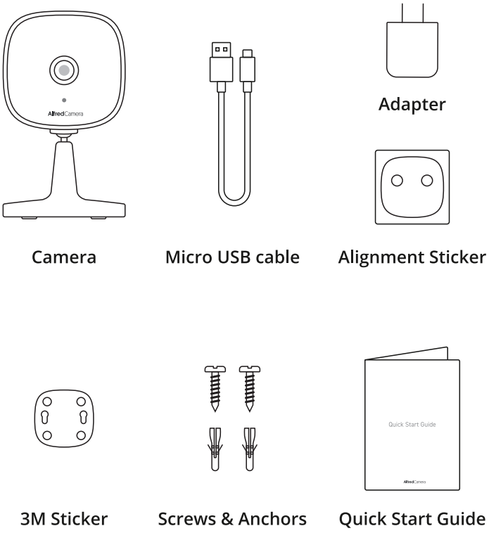 AlfredCamera AC101A Security Camera - FIG 1