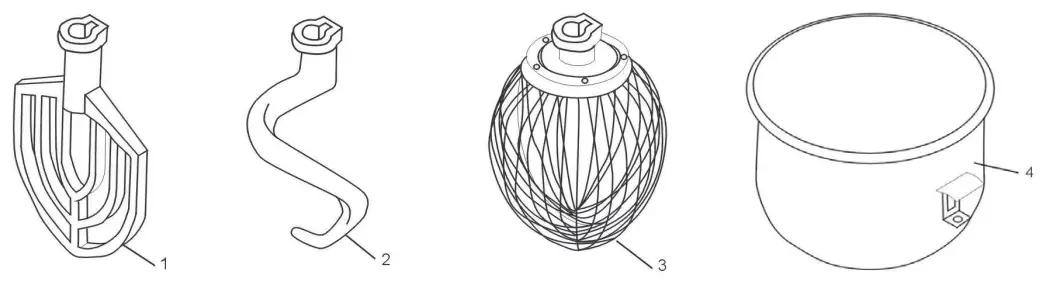 AVANTCO MX20 Gear Driven 20 Qt Commercial Mixer-fig3