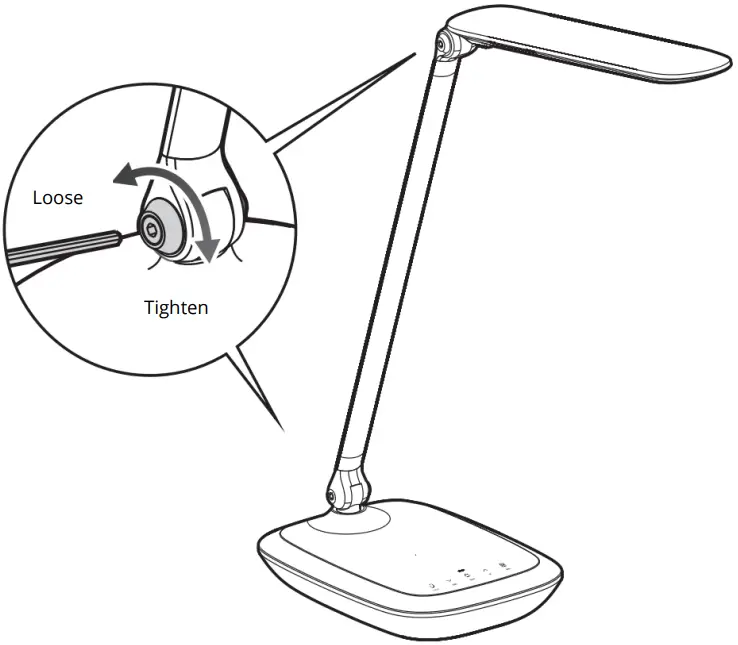 alza cz U17 LED Table Lamp with Wireless Charger - FIG 12