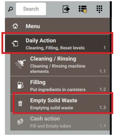 Emptying the Waste Bin