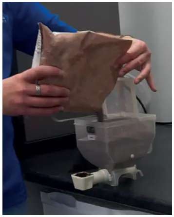 Filling Up Coffee Ingredients