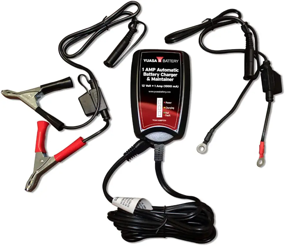 YUASA BATTERY YUA1AMPCH 12V Automatic Battery Charger and Maintainer