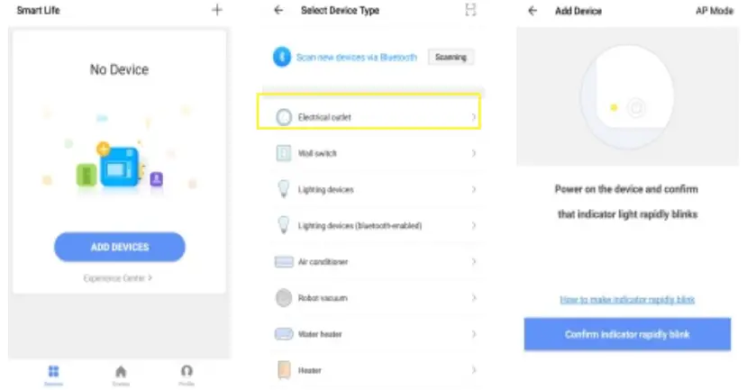 Switches Smart Wall -add divice