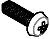 Bracket screws to side panel (M4 x 12mm, Dome-head)