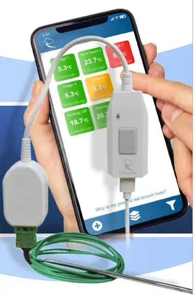 files thru the air WA-PRO-BRACKET Wireless Alert PRO TC Thermocouple Temperature Limit Alert Sensor