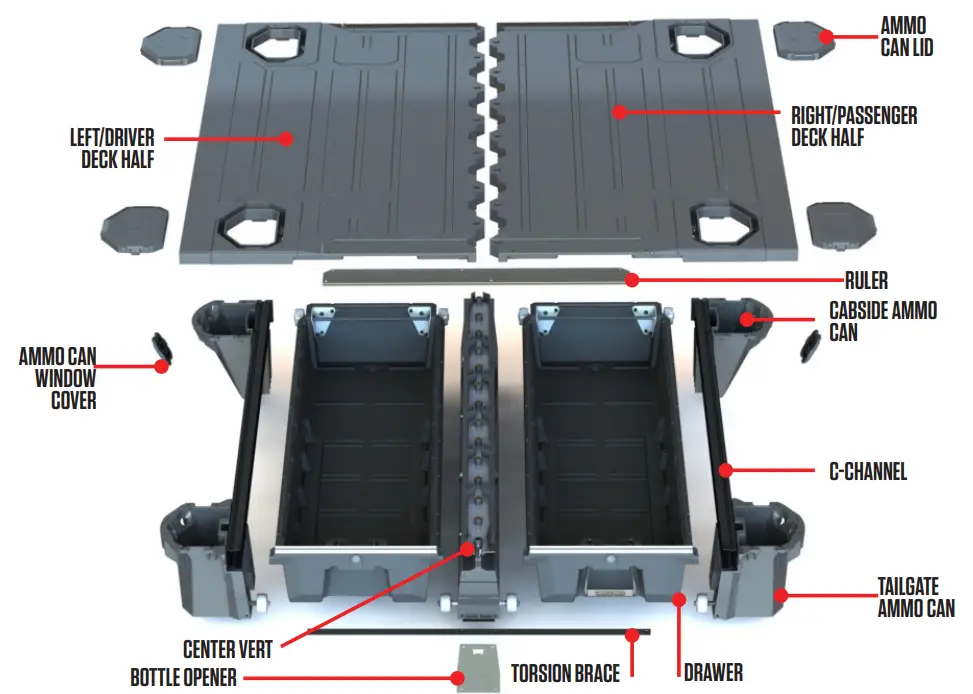 DECKED DT1 In Vehicle Storage Systems - ASSEMBLY OVERVIEW