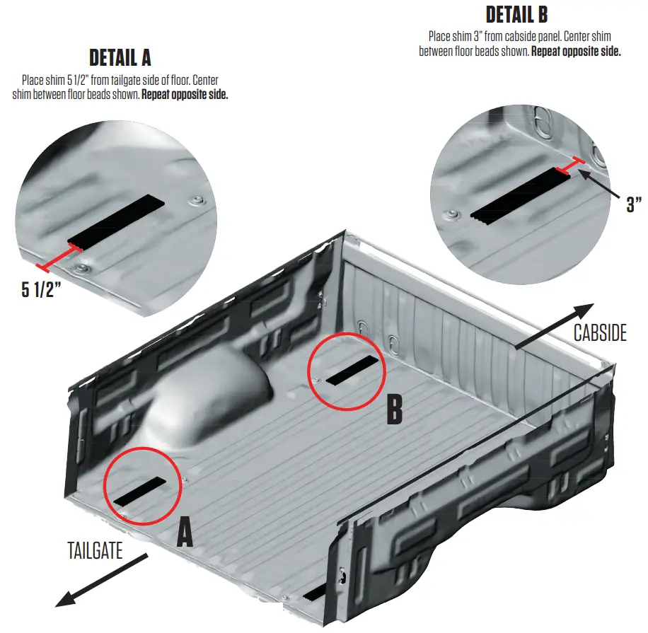 DECKED DT1 In Vehicle Storage Systems - DETAIL B