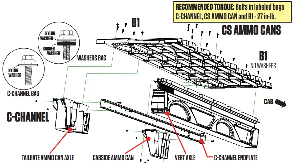 DECKED DT1 In Vehicle Storage Systems - DRIVER SIDE DECK HAL