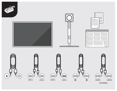 DELL UltraSharp U2723QX 27 Inch 4K USB C Hub Monitor