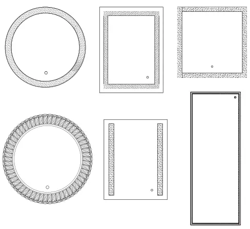 BEAUXMIRROR Wall Mounted LED Mirror -