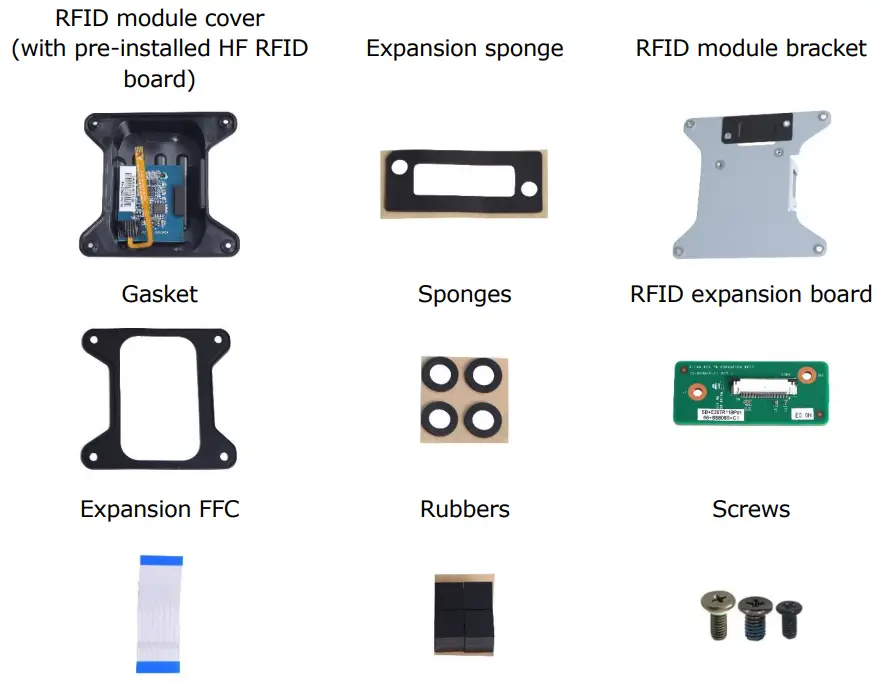 DURABOOK R11 Rugged Tablet Expansion Modules HF RFID - Package Contents