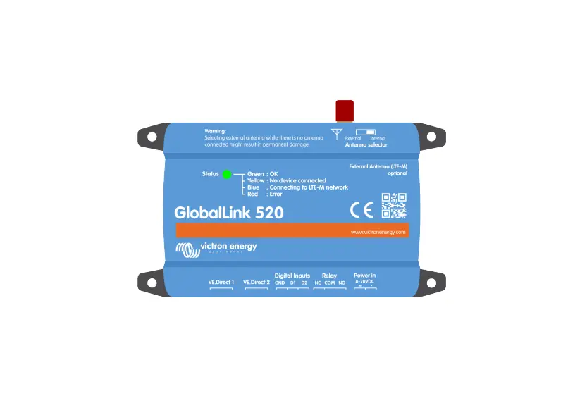 Victron Energy Globallink 520 4g Lte-m Connectivity Instruction Manual Victron Energy Globallink 520 4g Lte-m Connectivity Instruction Manual