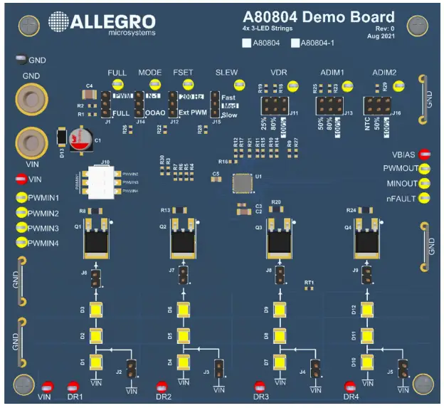 ALLEGRO A80804 Aid System Designers Demo Board