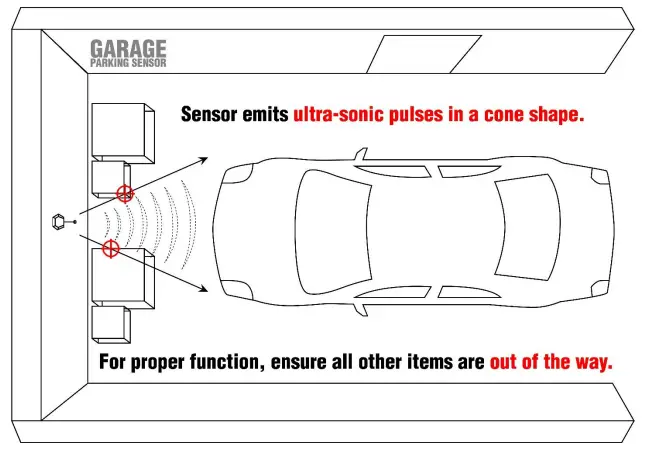 STKR Concepts 00 246 Adjustable Garage Parking Sensor Aid-