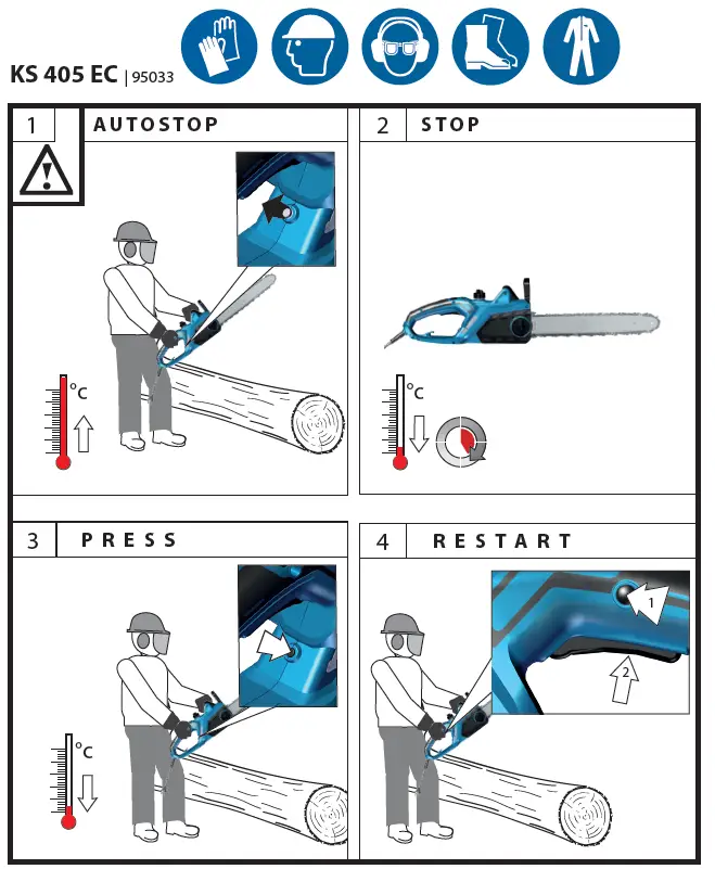 Gude KS Series Electric Chain Saw 12