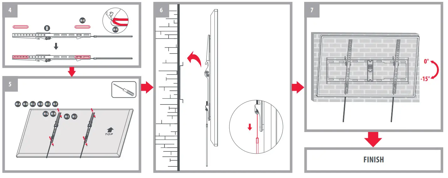 ONE FOR ALL WM4629 Tilting TV Wall Mount - Figure 5