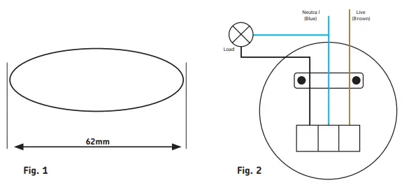 Knightsbridge OS009 White IP20 360 Degree 6m Recess Mounting PIR Sensor-fig3