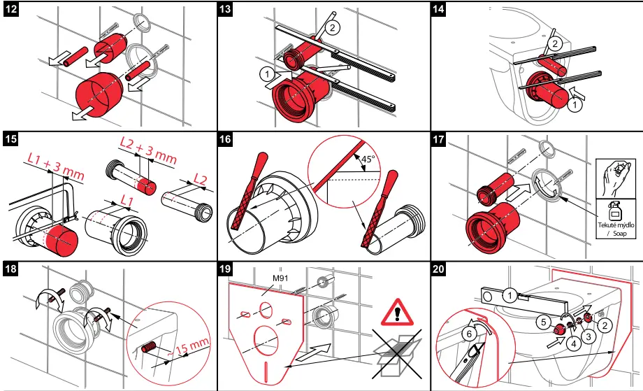 Alca PLAST AM102-5850 Pre-Wall Installation System-fig10
