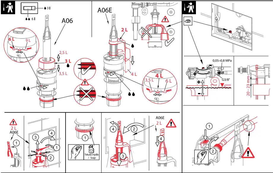 Alca PLAST AM102-5850 Pre-Wall Installation System-fig11