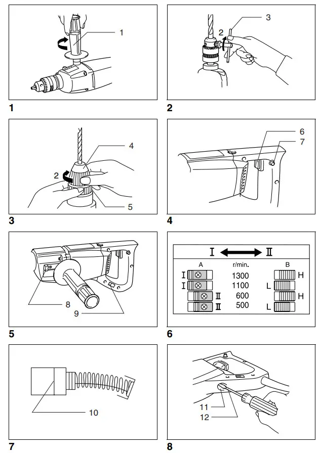 makita 6300-4 4-Speed Drill - Figure 1