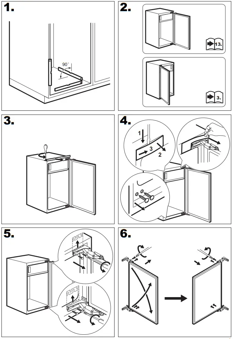 smeg S8C124DE Built-in Fridge Freezer - Fig 2