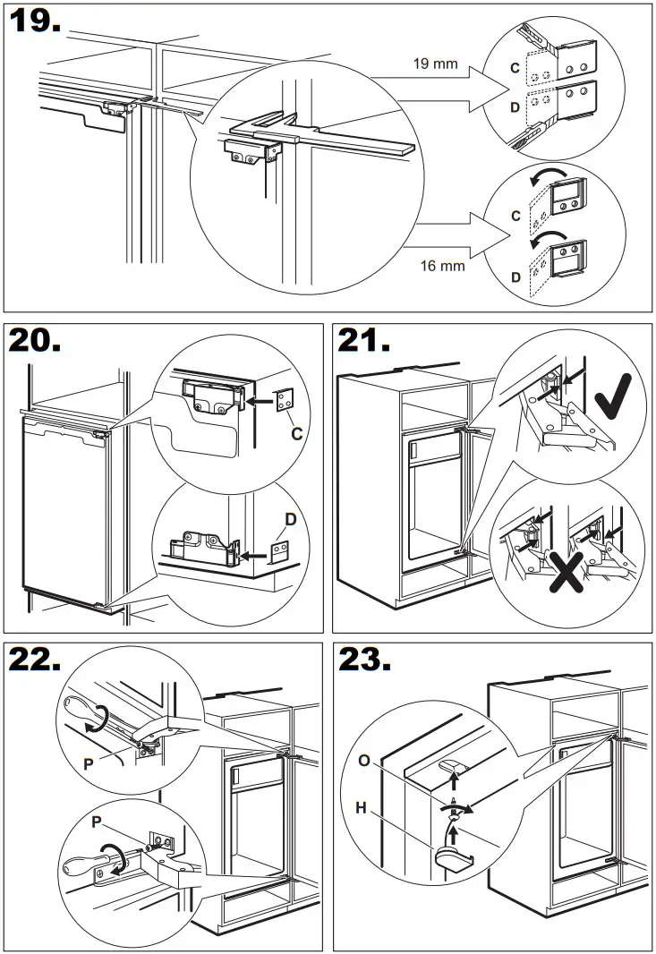 smeg S8C124DE Built-in Fridge Freezer - Fig 5
