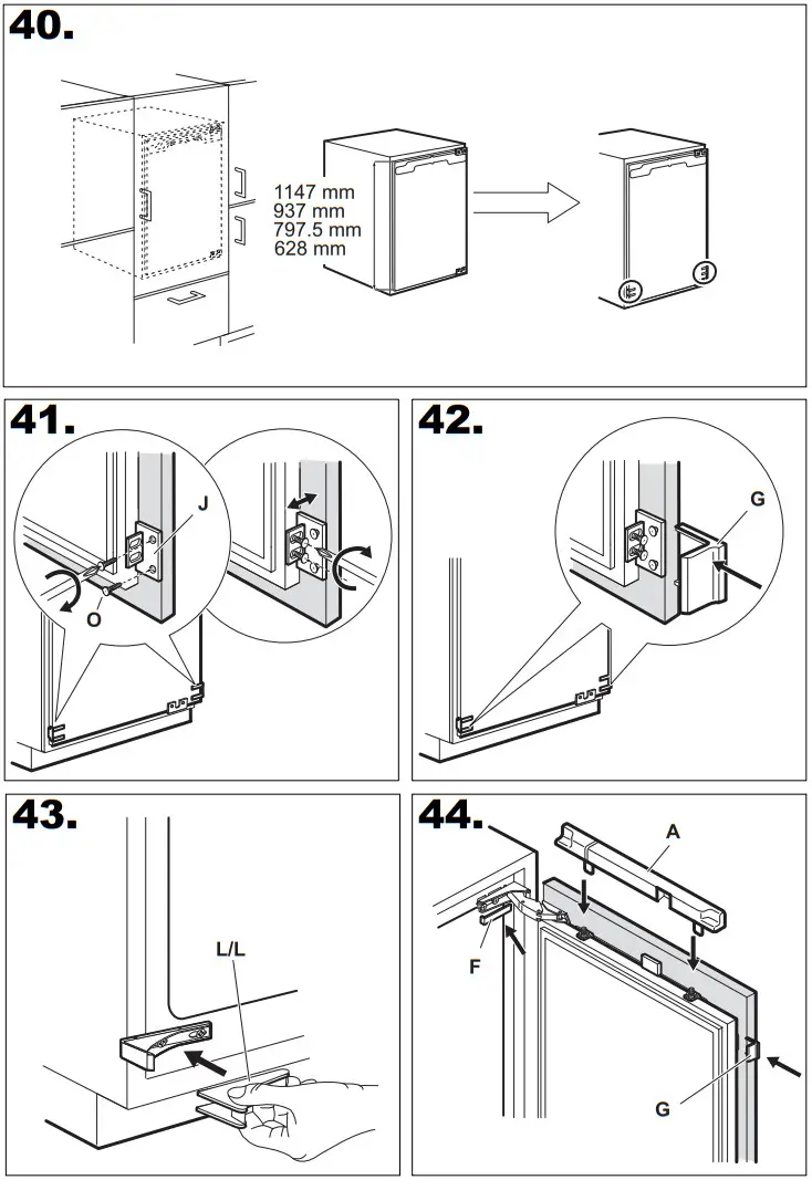 smeg S8C124DE Built-in Fridge Freezer - Fig 9