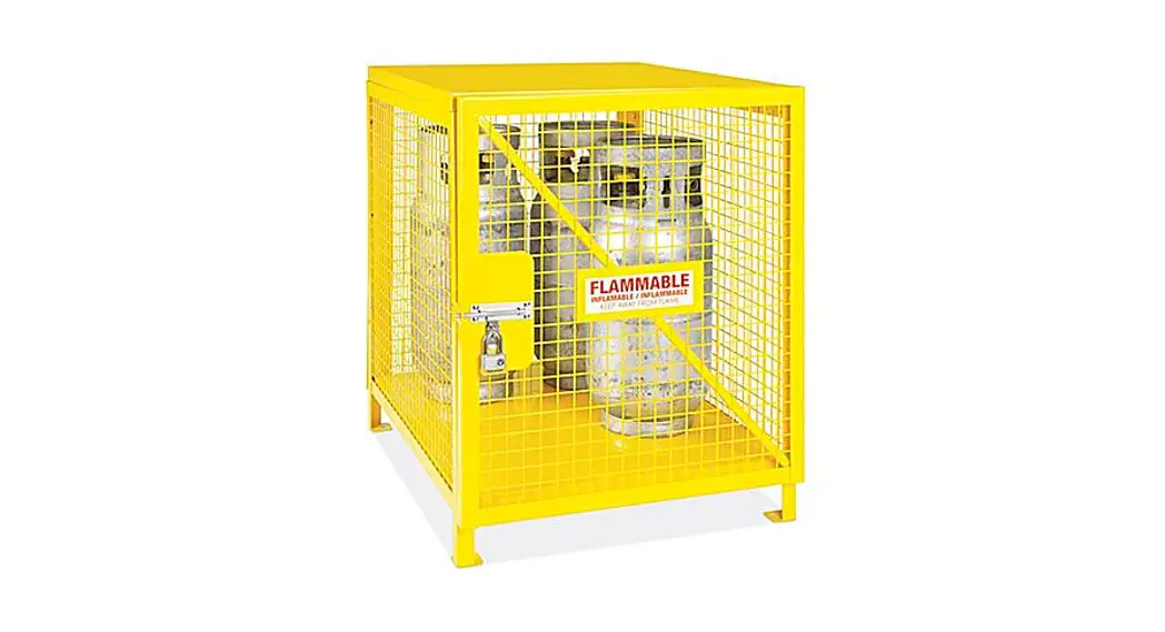 Uline H-7008,h-7617 Gas Cylinder Cabinet Vertical Installation Guide