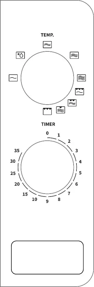 Hisense H20MOWS1 20L Microwave Oven - CONTROL PANEL