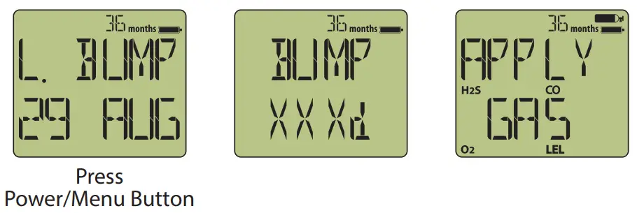 Manual Bump Test Instructions