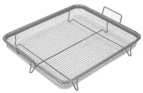 SHAQ Crisper Air Fryer Pan - Elevated Nonstick Mesh Crisping Tray