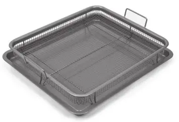 SHAQ Crisper Air Fryer Pan - Fully Assembled