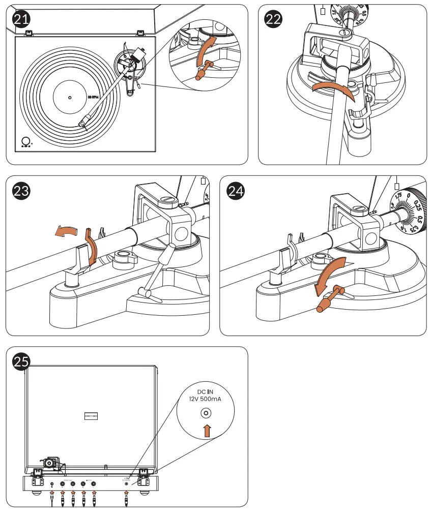 anGELS HORn HP H003 High Fidelity Bluetooth Turntable - fig 4