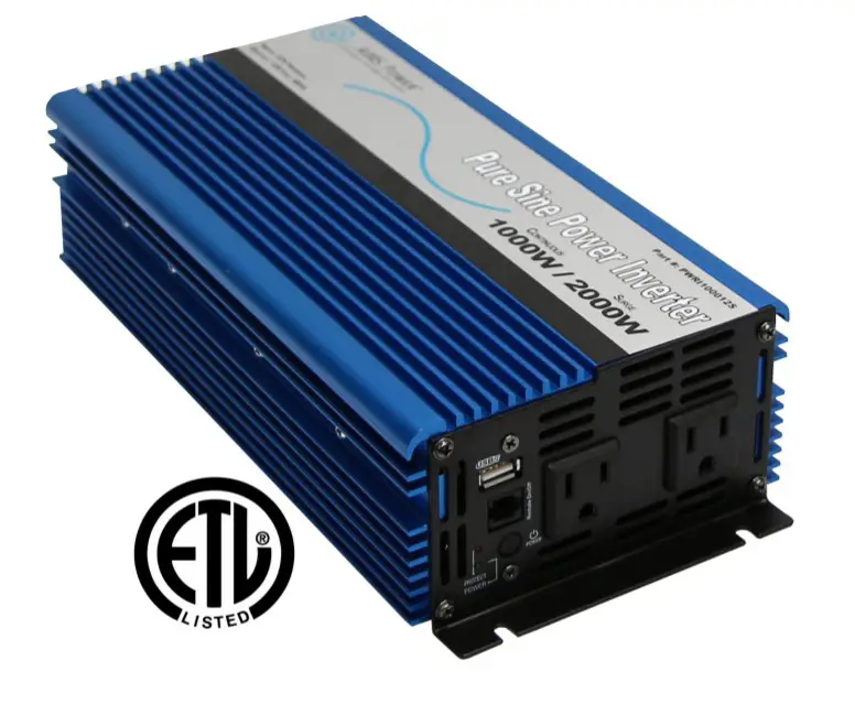 AIMS PWRI100012120S DC TO AC PURE SINE POWER INVERTER