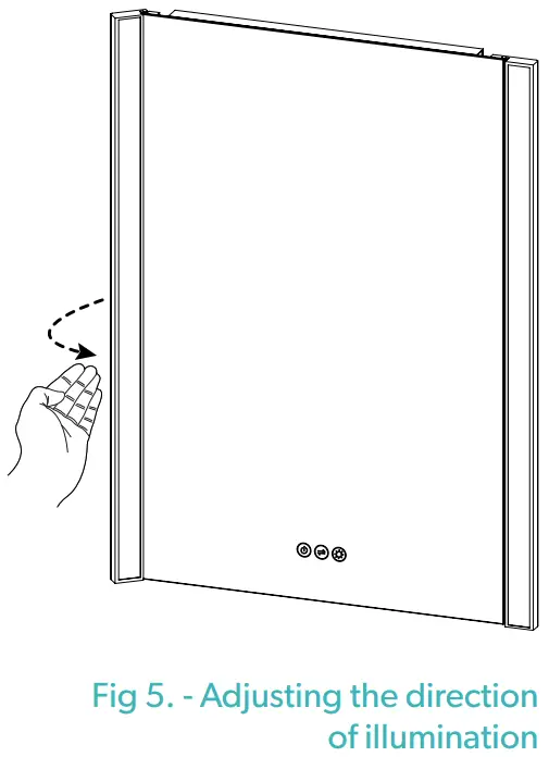 Fig 5. - Adjusting the direction of illumination