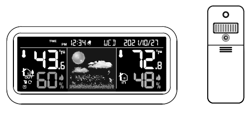 LA CROSSE TECHNOLOGY M76171 Color Weather Station