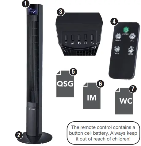 STIRLING TF4602WIFI Wi-Fi Function 117 cm Tower Fan-FIG2
