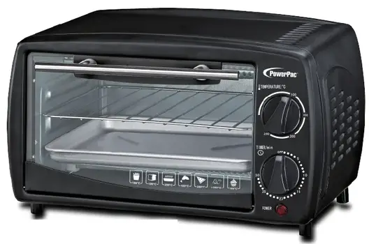PowerPac PPT08 Electric Oven Toaster with Temperature Selector