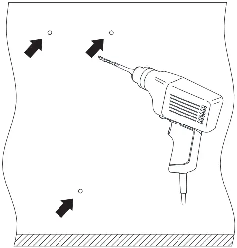 Insert the plastic anchors