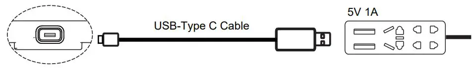 Brightown S14 Patio Solar String Lights User Manual - Recharging Through usb port