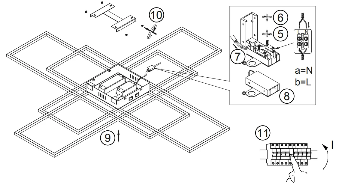 Paul Neuhaus Q-Asmin LED Ceiling Light fig 4