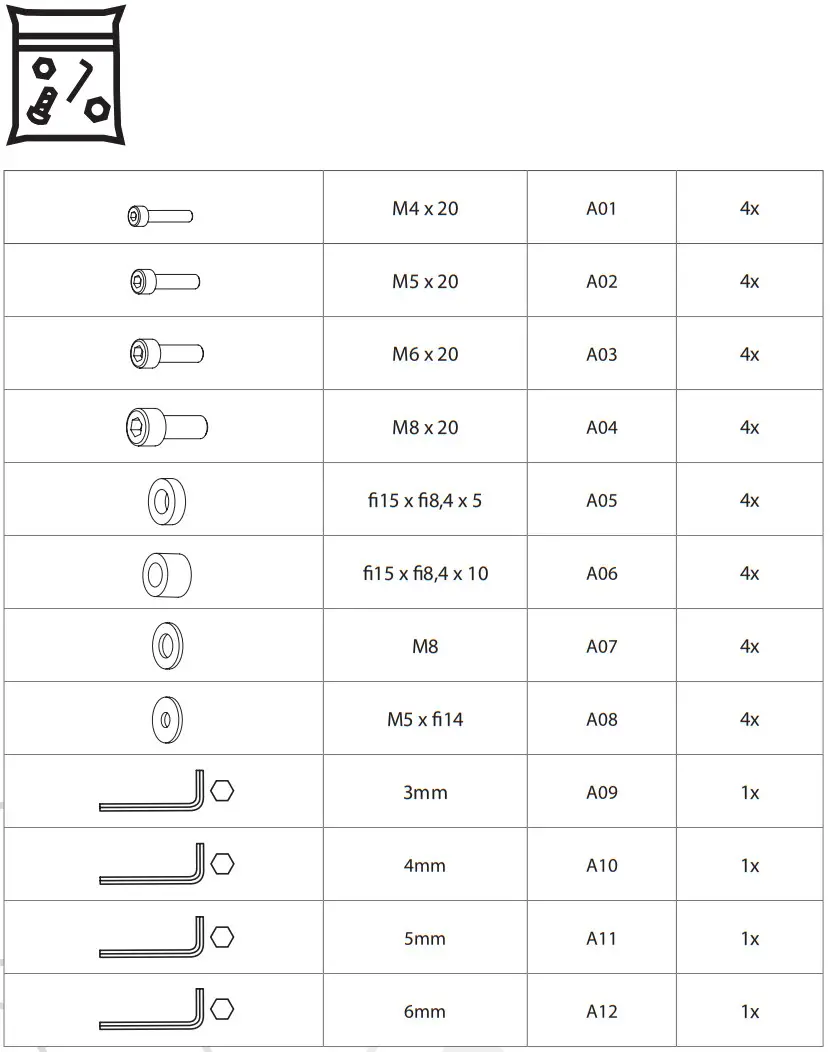 edbak CMS21 Adjustable Ceiling Mount - Figure 4