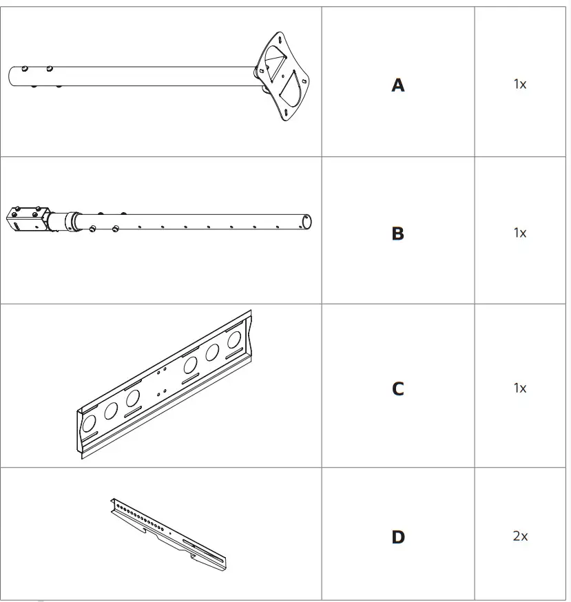 edbak CMS21 Adjustable Ceiling Mount - Figure 5
