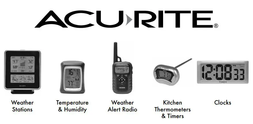 ACURITE 00611A3 Wireless Thermometer Instruction Manual - AcuRite Logo & Other Product