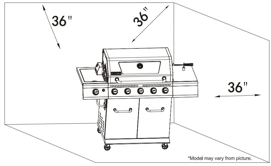 Royal-Gourmet-GA5404H-Deluxe-5-Burner-Gas-Grill-In-Black-FIG 1