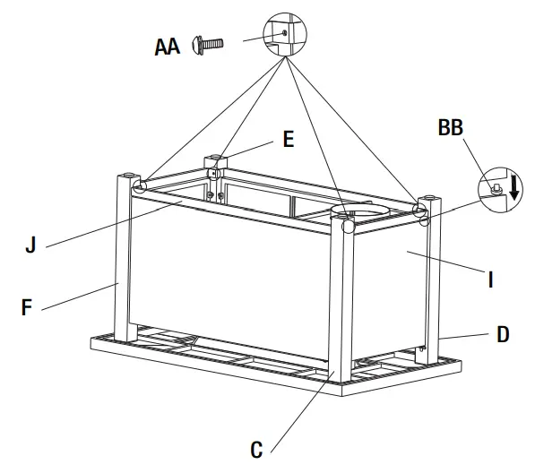 HOME DECORATORS COLLECTION FHTS80317 25 98 in x 25 59 Inch Rectangle Steel Propane Gas Gray Fire-fig9